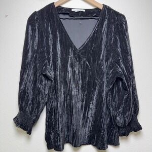 Michelle McDowell Women Velvet Whimsigoth Top Large Black Victorian Royalcore